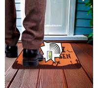 Halloween Tapis sonore Tapis de porte hanté Décoration Appareil sonore Cimetière Citrouilles Maison de l'horreur Haut-parleur Jeu Item Adapté Bruit, Couleur : Noir