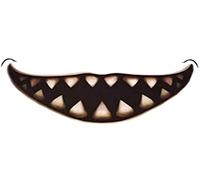 Halloween Tattoo Sticker Kids Adult Clown Horror Mouth Smile Lip Sticker, Bloody Makeup Prop Dancer Costume Party Party DecorationAttrayant