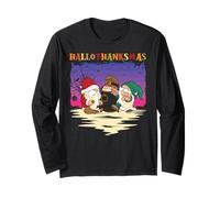 Halloween Thanksgiving Noël Happy HalloThanks Mas Gnomes Manche Longue