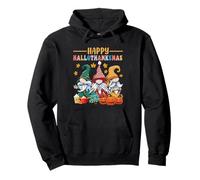 Halloween Thanksgiving Noël Happy HalloThanks Mas Gnomes Sweat à Capuche