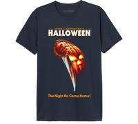 Halloween « The Night He Come Home! » T-Shirt Unisex UXHALODTS001, Navy, Taille M