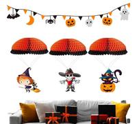 Halloween Theme Parachute | Parachute Man 3 Pieces Realistic Decorative | Halloween Ornament Decorations For Party Outdoor Halloween Theme Parachute Outside Backyard Yard Camping