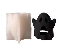 Halloween Themed Silicone Candle Stand Moulds Temperature Resistance Easy Demolding for Tealight Stand Halloween Craft Silicone Molds