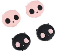 Halloween Thumb Protector for Xbox One Controllers,Soft Silicone Protective Kit Compatible with Xbox One Controllers,2 Pairs/4 Pieces-Pink Skulls