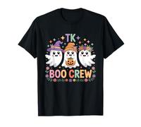 Halloween TK Teacher Groovy Retro 70s Rainbow Vibes T-Shirt