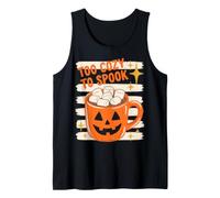 Halloween Too Cozy to Spook Retro Hot Cocoa Pumpkin Lover Débardeur