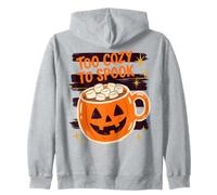 Halloween Too Cozy to Spook Retro Hot Cocoa Pumpkin Lover Sweat à Capuche