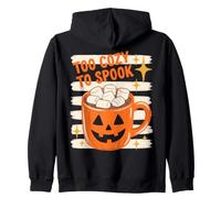 Halloween Too Cozy to Spook Retro Hot Cocoa Pumpkin Lover Sweat à Capuche