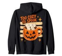 Halloween Too Cozy to Spook Retro Hot Cocoa Pumpkin Lover Sweat à Capuche