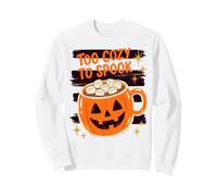 Halloween Too Cozy to Spook Retro Hot Cocoa Pumpkin Lover Sweatshirt