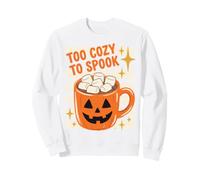 Halloween Too Cozy to Spook Retro Hot Cocoa Pumpkin Lover Sweatshirt