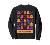 Halloween Too Cute to Spook Fun Ghosts Sweatshirt