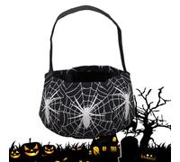 Halloween Tote Bags, Reusable Tote Bags with Handles for Candy, Spacious Lightweight Design, Ideal for Halloween Treat Basket Party Favor Women Youth Teens Men Girls Daughters Sisters Wives Friends