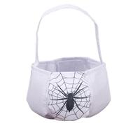 Halloween Treat Bags Portable Non-Woven Organizer with Handles, Scary Spooky Goodie Storage Baskets Ideal for Women, Boys, Girls, Teens, Youth, Sisters, Daughters, and Wives During Trick-Or-Treating