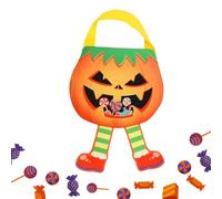 Halloween Treat Bags, Reusable Trick or Treat Totes, Non-Woven Fabric Snack Holders, Lightweight Handle Design, Foldable Material, for Candy, Toys, Haunted Houses, Retail Stores, 29x20cm Multicolor