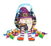 Halloween Treat Bags, Reusable Trick or Treat Totes, Non-Woven Fabric Snack Holders, Lightweight Handle Design, Foldable Material, for Candy, Toys, Haunted Houses, Retail Stores, 29x20cm Multicolor