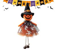 Halloween Tree Ornaments - 8.66in Cat Witch Pumpkin Ghost Hanging Decor