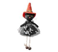 Halloween Tree Ornaments - 8.66in Cat Witch Pumpkin Ghost Hanging Decor