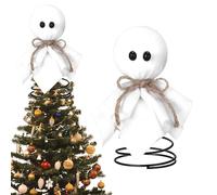 Halloween Tree Topper, Topper d'arbre Miniature fantôme, Ornements fantômes décorations de Noël, Ornements d'horreur décoration intérieure pour Jardin extérieur Festival Yard fête intérieure Salon