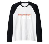 Halloween Trick Or Treat Security - Scary Big Brother, Sister Manche Raglan