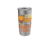 Halloween, tu ne fais pas peur à Mammo Tech Funny Gobelet isotherme en acier inoxydable double paroi