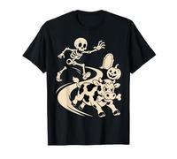 Halloween Vache Ferme Animal Voleur Squelette Saison effrayante T-Shirt