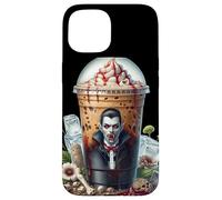 Halloween Vampire Coffee Mug Dracula Themed Coffee Lover Coque pour iPhone 15