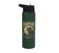 Halloween Vampurr, chat drôle, vampire, Halloween Stainless Steel Insulated Water Bottle