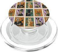 Halloween Vet Nurse Crew Stamp Pattern Boo Patrol PopSockets PopGrip pour MagSafe