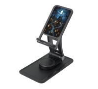 Halloween Village Support de téléphone réglable pour iPhone et tous les téléphones, rotation à 360°, pliable intégré, base carrée