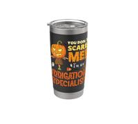Halloween, vous ne faites pas peur, un spécialiste de l'irrigation est drôle Gobelet isotherme en acier inoxydable double paroi