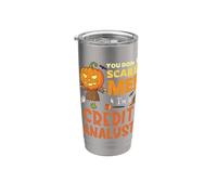 Halloween, vous n'effrayez pas un analyste du crédit, c'est drôle Gobelet isotherme en acier inoxydable double paroi