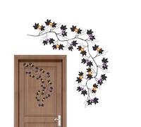Halloween Willow Lights, Halloween Pumpkin Garland, 70.87 Inches 54 LED Vine, Waterproof Twig Wall Decoration for Holiday Mirror Porch Garden Bedroom Staircase Festive Lighting and Seasonal Ambience
