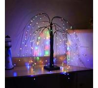 Halloween Willow Tree Lights, LED Artificial Willow Night Lights, Lumières d'arbre de Saul d'halloween, lumières de Nuit artificielles de Saul LED, Arbre Artificiel Lumineux à LED pour Intérieur (B)