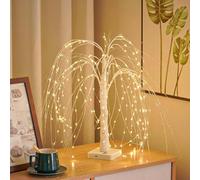 Halloween Willow Tree Lights,Lighted Willow Tree, Arbre Lampe Intérieur et Extérieur Lampadaire Décoratif Arbre Lampe WillowTree Artificiel,pour Toutes Les de Saison (Blanc Chaud)