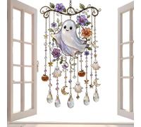 Halloween Wind Chimes - Ghost Acrylic Sun Catcher Hanging Decor