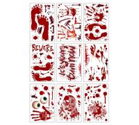 Halloween Window Clings - Bloodstain Waterproof Scary Static Decals