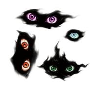 Halloween Window Stickers - PVC, 12x16 Inch Shadow Eye Decals, Reusable Glass Clings | Spooky Window Decorations For Glass Door Wall Home Bathroom Living Room Bedroom Party Holiday Classroom