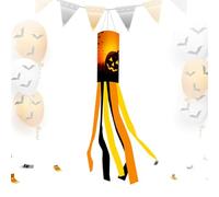 Halloween Windsock -Pumpkin Ghost Windsock - 39 Inch Ghost Windsocks Decorations | Wind Sock Includes Lanyard | No Assembly Required for Lawns Bars Haunted Houses Backyard Yard Garden
