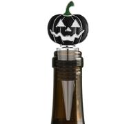 Halloween Wine Bottle Cork, Pumpkin Beverage Stopper, 10.6x4cm/4.17x1.57 inches Strong Sealing Decorative Cap for Kitchen Dining Table Home Party Holiday Cellar Use Zinc alloy