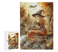 Halloween Witch Art Print -2 Puzzle 1000 Pièces Educa Jouet en Bois Cadeau Unique Décoration Intérieure Jeu Éducatif Challenge Toy Adultes Et Enfants À Partir De 14 Ans 300 PCS