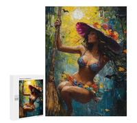 Halloween Witch Art Print Puzzle 1000 Pièces Educa Jouet en Bois Cadeau Unique Décoration Intérieure Jeu Éducatif Challenge Toy Adultes Et Enfants À Partir De 14 Ans 500 PCS