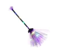 Halloween Witch Broom - LED Light Up Cosplay Accessory For Kids Role Play, Costume Party, Masquerade, Compact Ideal For Indoor Outdoor Yard Garden Decor, Manche Avec Des Lumières Clignotantes