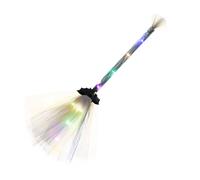 Halloween Witch Broom - LED Party Prop, Light Up Stick | Halloween Glowing Broom with Witch Theme Decor, Party Setup for Adults Kids, Outdoor Indoor Home Decoration Accessory Display