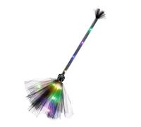 Halloween Witch Broom - Light Up Mesh Battery Powered Broom Props for Kids