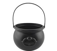 Halloween Witch Candy Pot - Black Cauldron Bucket for Party & Snacks