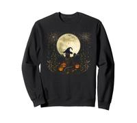 Halloween Witch Cat Whimsigoth Art Episodique Dessin Sweatshirt