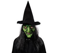 Halloween Witch Cover - Masque effrayant en latex, accessoire de cosplay d'horreur | Spooky Costume Accessory Piece pour les fêtes Festivals Hauted Houses Theatres Gatting Carnivals événements Célébra