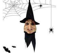 Halloween Witch Decor, Blinking Light Ornament, Spooky Sound Prop, Motion Sensor Activation, 1PC, for Indoor Outdoor Stage, Party, Haunted House, Garden, Yard and More