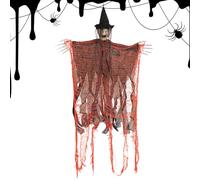 Halloween Witch Decorations, Scary Outdoor Decor Party, Sturdy Build, Stylish, Decorations Ornaments for Indoor Outside Supplies Porch Yard Lawn Garden Farmhouse Patio, 96x60cm